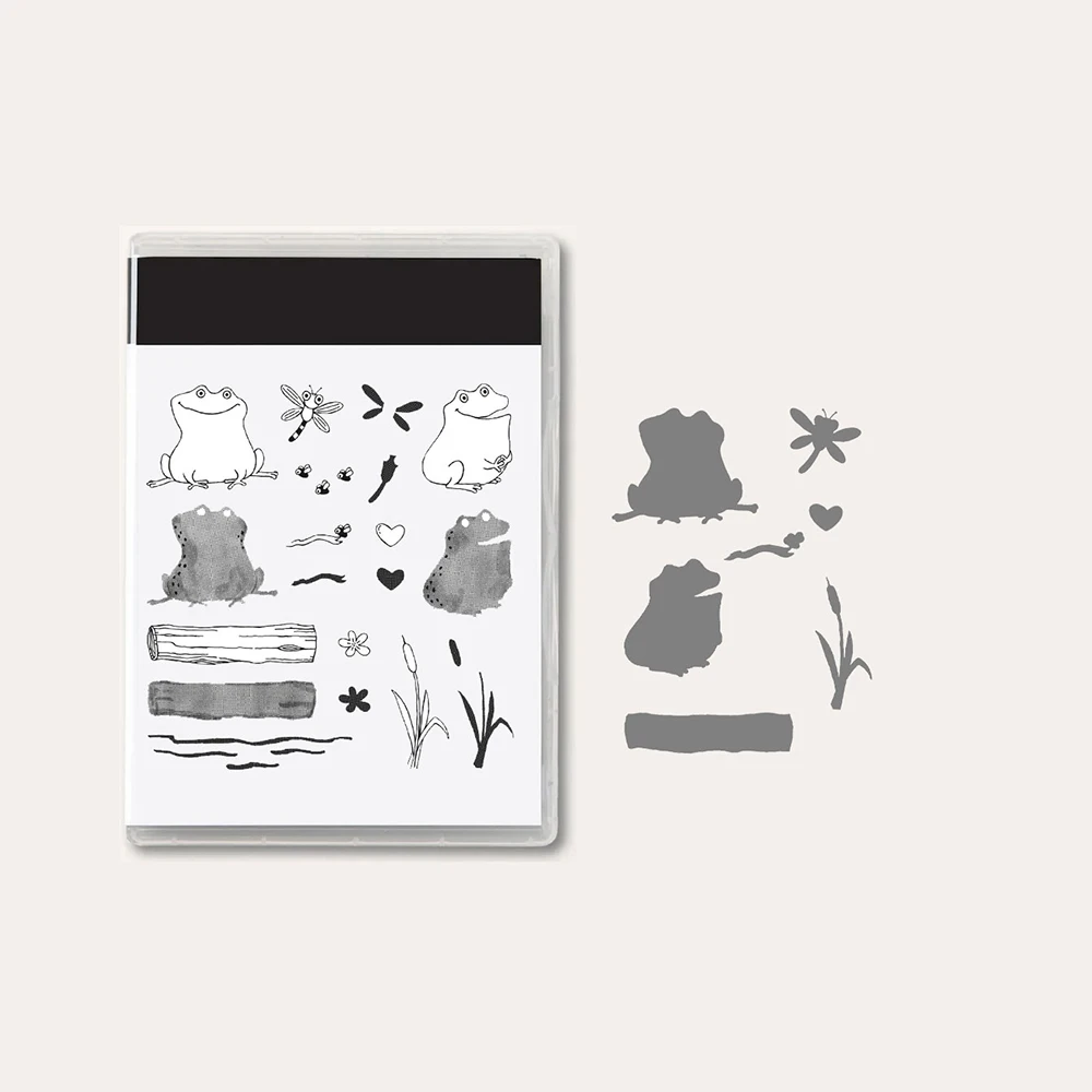

New Arrivals Frog mosquito Metal Cutting Dies Sets and Clear Stamps for DIY Scrapbooking Card Crafts Making Photo Album Decor
