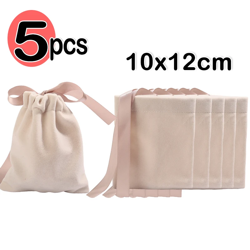 

5 шт., бархатные сумки для ювелирных изделий