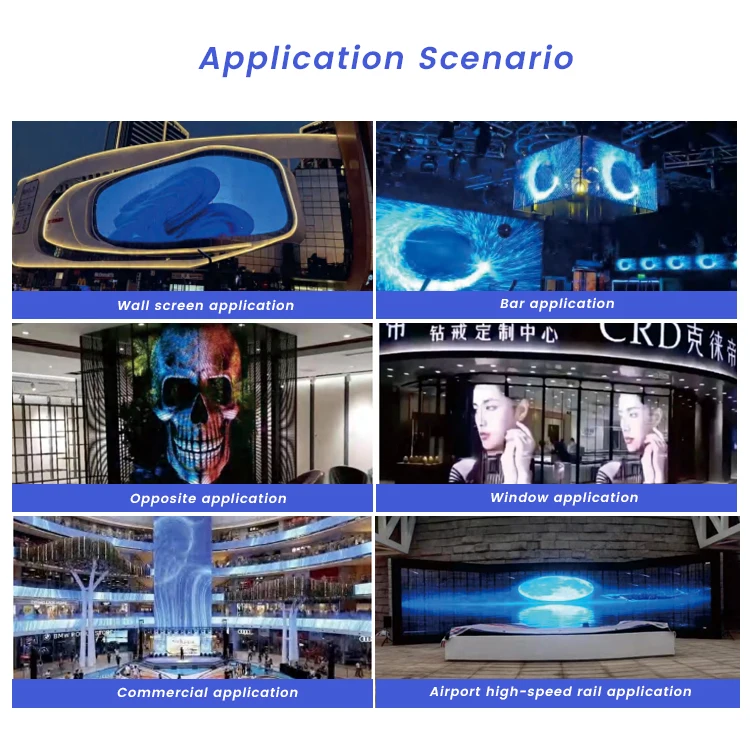 Прозрачное автомобильное заднее стекло светодиодный дисплей экран для