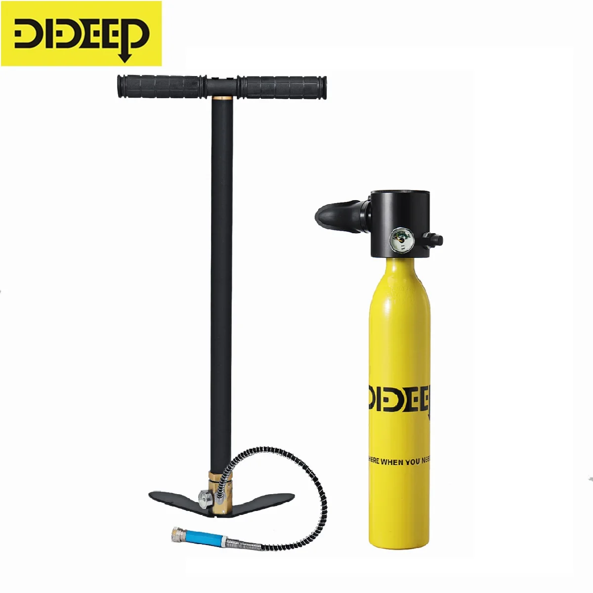 

Мини-резервуар для подводного плавания DIDEEP объемом 0,5 л, резервуар кислорода для дайвинга, оборудование для подводного плавания и дайвинга