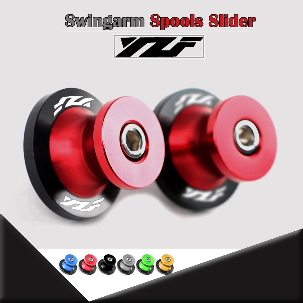 

For Yamaha YZF R3 R25 R6 R1 YZF-R3 1999-2022 2020 2019 2018 Motorcycle Accessories CNC M6 Swingarm Spools Slider Stand Screw