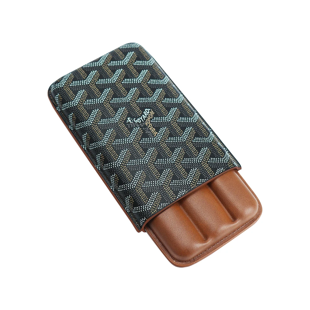 

Leather Cigar Cigar Portable Storage 2023 Accessories 3 New Cigarette Case Humidors Smoking Travel Slots Classic Cigar Box