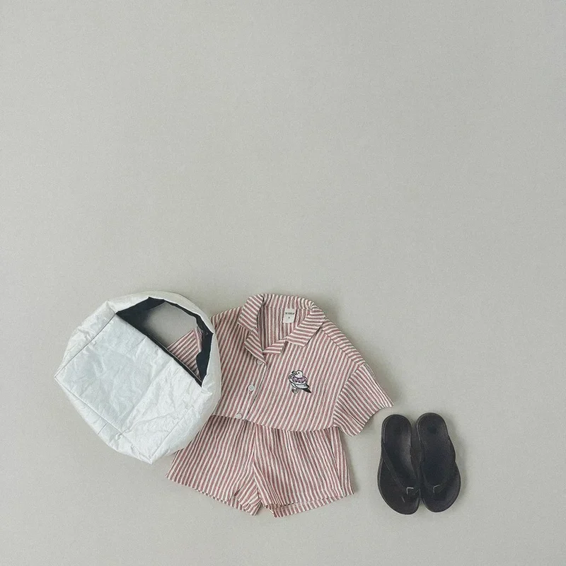 Лето 2024 г. детские топы с длинными рукавами и рисунком утки для мальчиков шорты 2