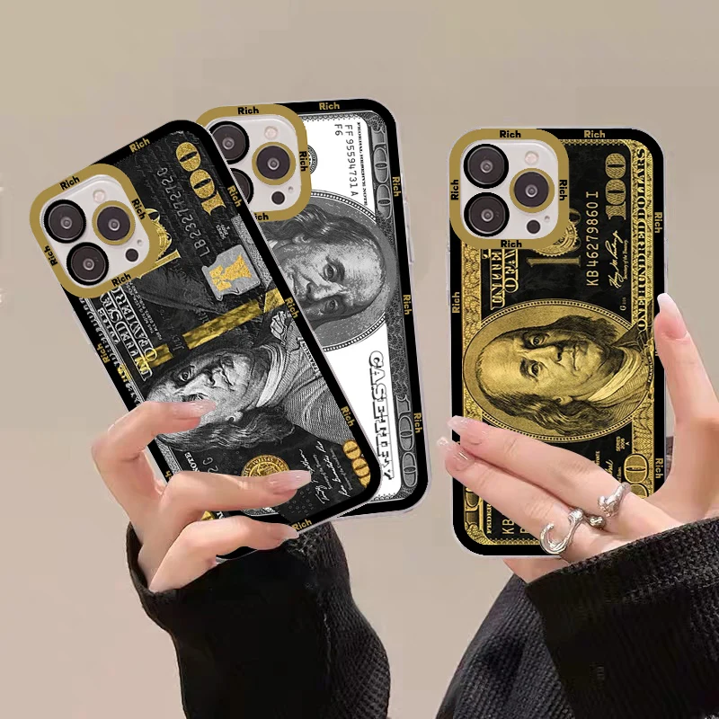 

Luxury dollar US Phone Case For Redmi 7 8 9 A For Redmi Note 5 7 8 9 10 11 Pro Max 4G 5G Funfas