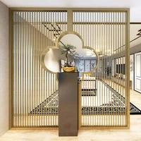 stainless steel folding screen office living room entrance stainless steel nordic slightly luxury decoration iron partition