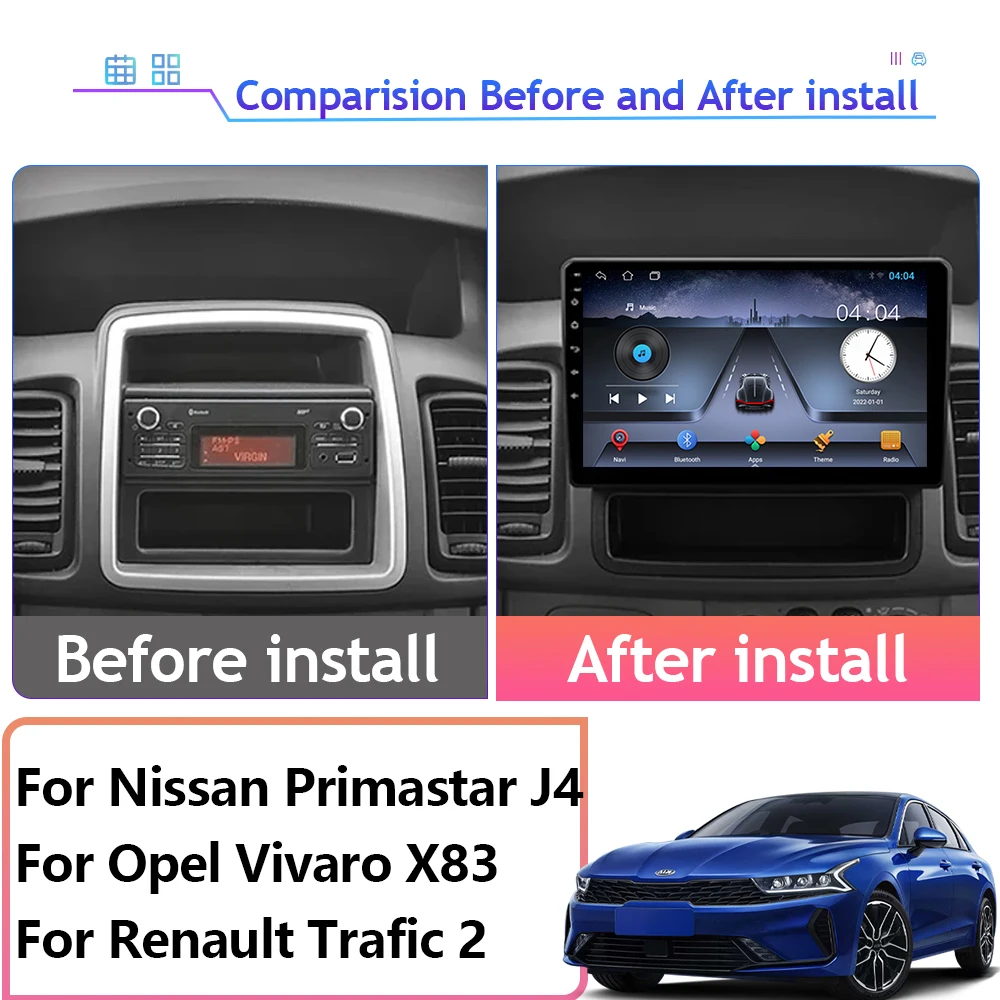 Автомобильный радиоприемник Android мультимедийный плеер для Nissan Primastar J4 Opel Vivaro X83