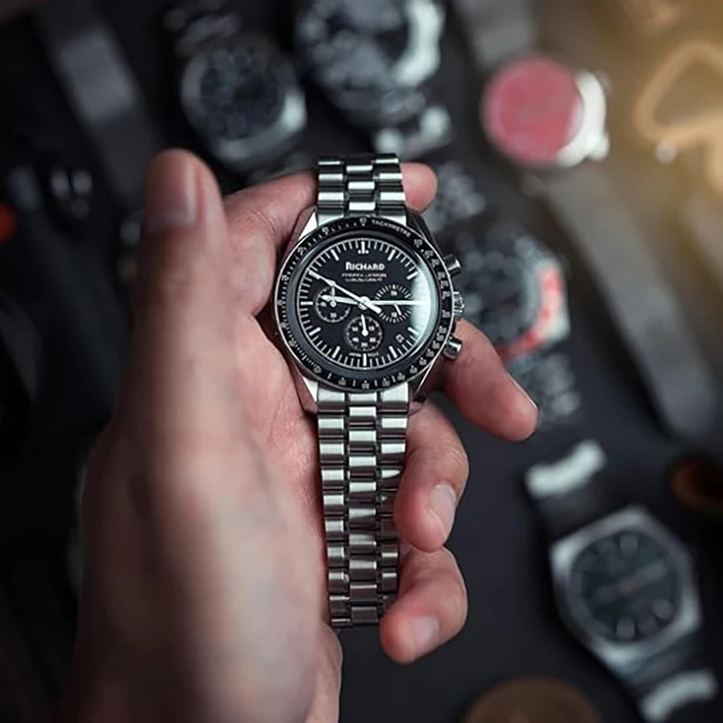 Richard Speedmaster Moonwatch мужские кварцевые часы