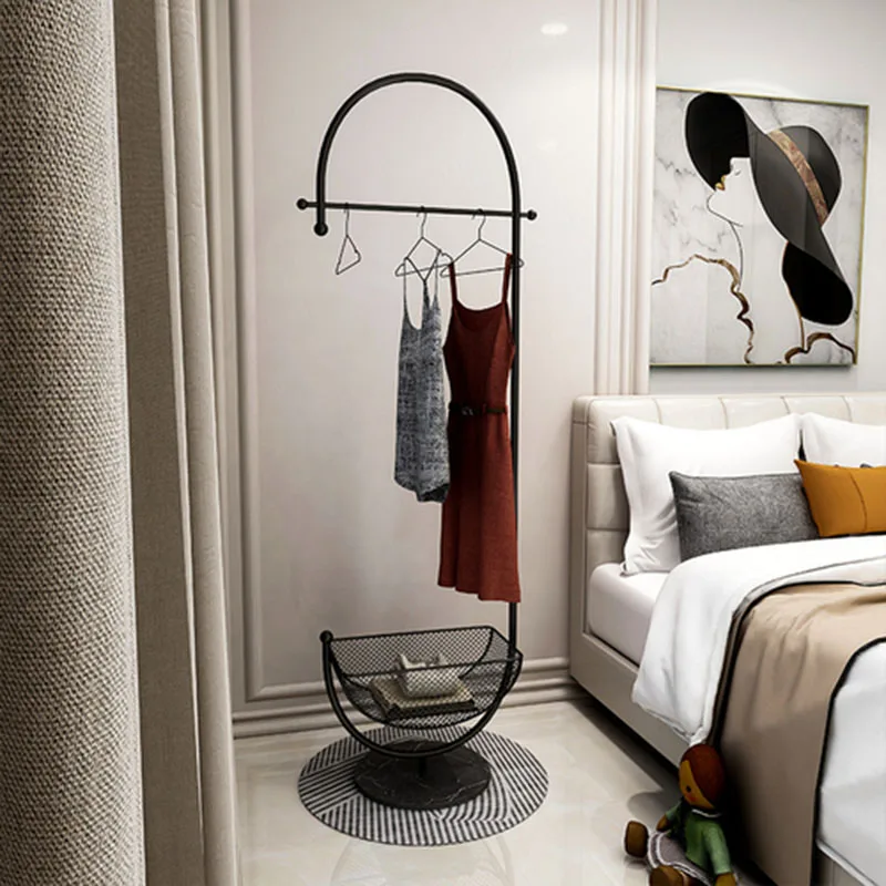 

House Rolling Hallway Clothing Rack Drying Hanger Clothing House Rolling Rack Stand Bedroom Perchero Ropa Modern Furniture Z7