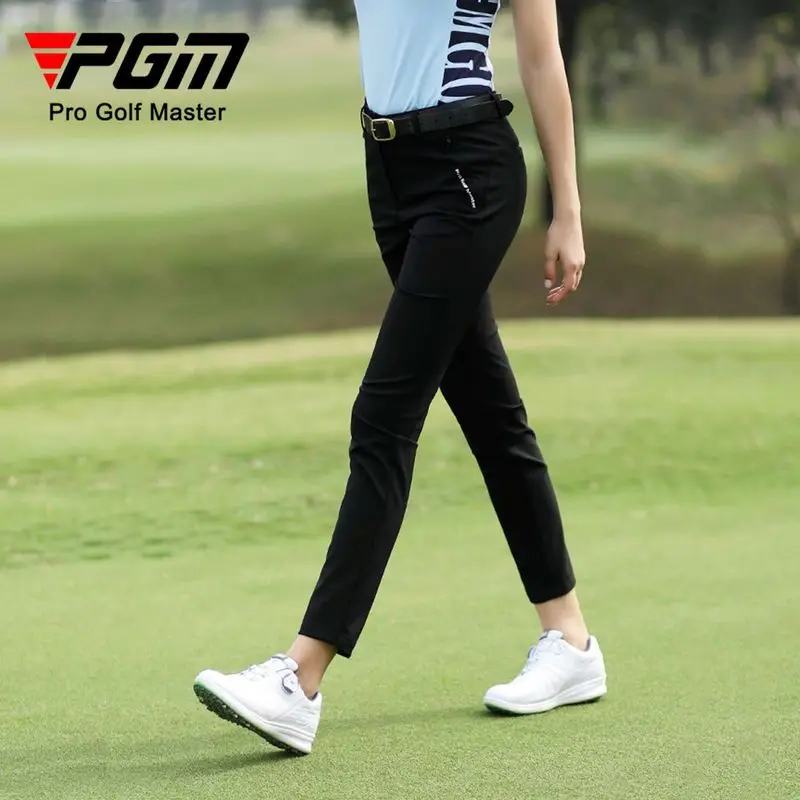 Send Socks! PGM Women Golf Long Pants Lady Summer Slim Fit Trousers High Elastic Waterproof Breathable Wear for Sports Clothing