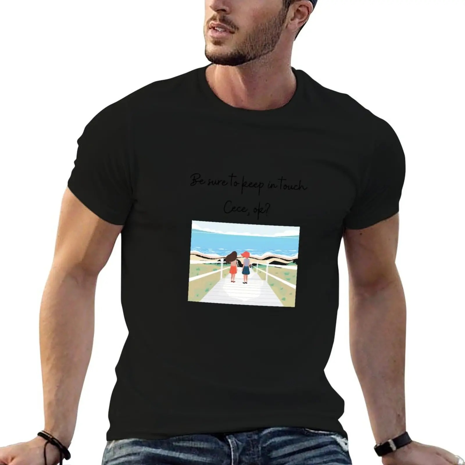 Футболка Beaches/Cece &amp Hillary быстросохнущие футболки с аниме облегающие для мужчин