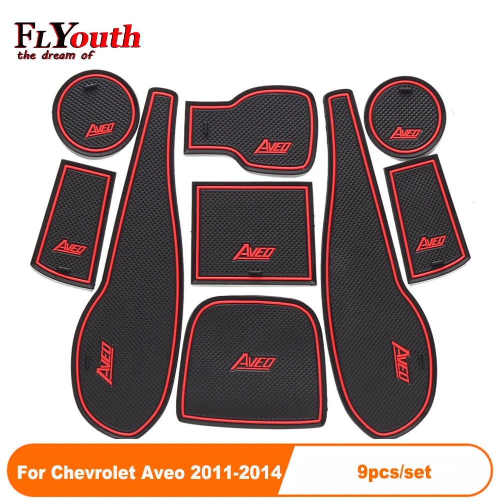 

9 шт./комплект, Противоскользящие коврики для автомобиля Chevrolet Aveo 2011-2014