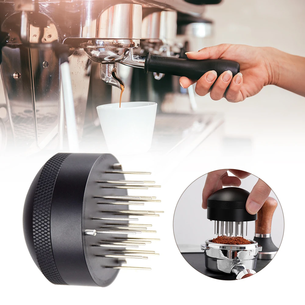 

51MM/53MM/58MM Manual Baristal Powder Coffee Tamper Distributor Leveler Tool Needle Type Coffee Powder Tools