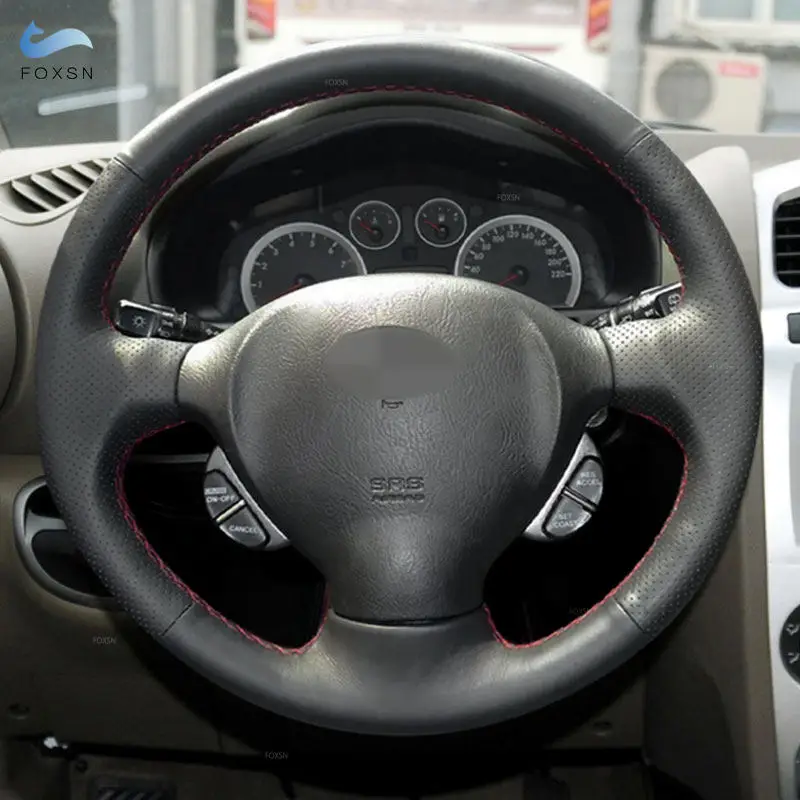 Плетение на руль для Hyundai Santa Fe 2001 2002 2003 2004 2005 2006 внутренний автомобиля прошитый