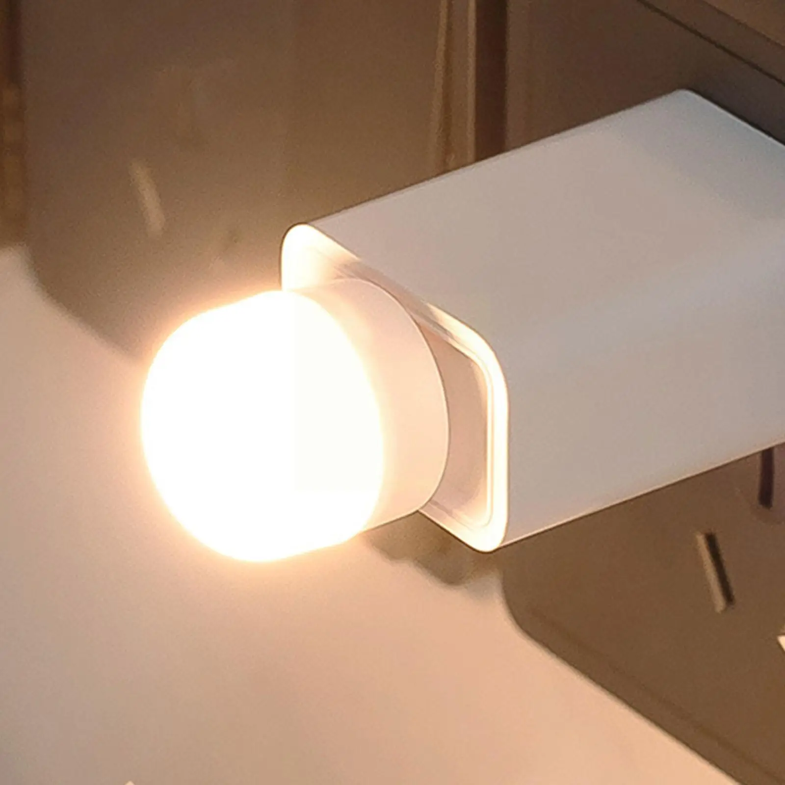 

Led Small Round Light Usb Night Light Plug Light Portable Tool Power Mobile Night Home Light Lighting Light Outdoor B9t8