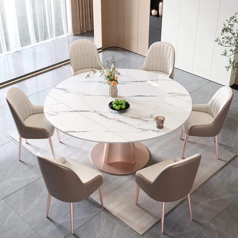 

Обеденный стол в скандинавском стиле, роскошные простые современные выдвижные журнальные столики, круглые столы для балкона, кухонная мебель HD50CZ