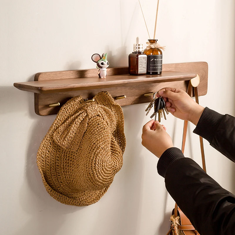 

Wooden Clothes Rack Rail Place Saving Cornere Hallway Garment Rack Decorative Recibidor De Entrada Mueble Furniture WWH200YH