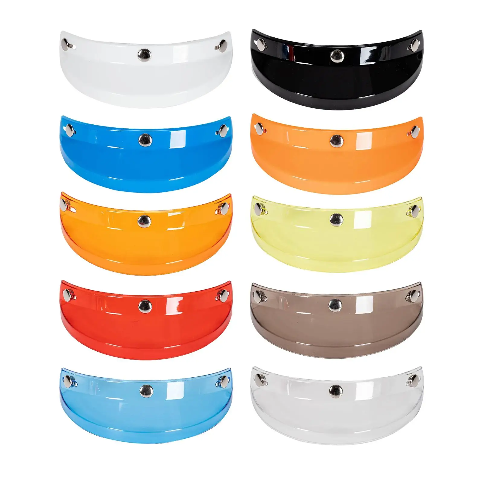 

Visor 3 Snap universal Shade for s with 3 Buttons Replacement Easy to Install Spare Parts