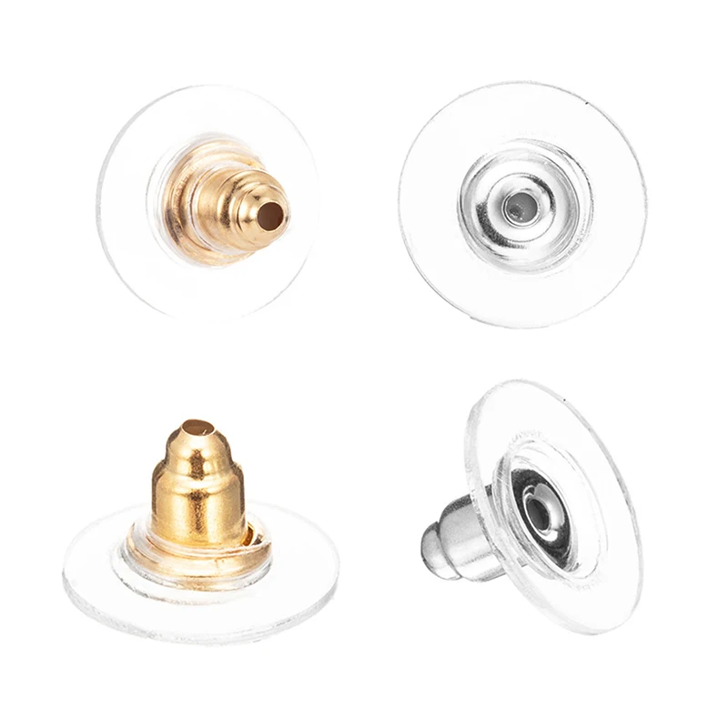 

100pcs/lot Rubber Earring Backs Stopper Earnuts Stud For Jewelry DIY Earring Back Supplies Jewelry Making Accessories