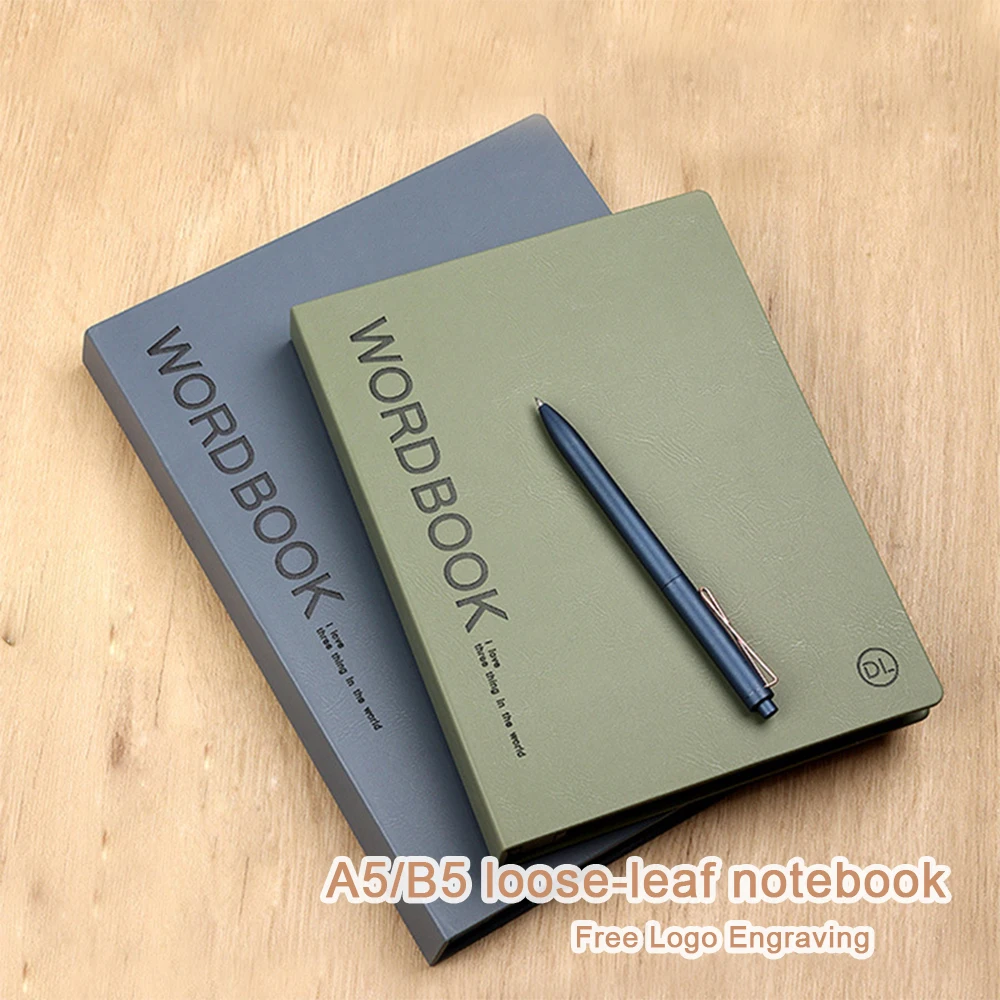 Блокнот А5/В5 с выгравированным логотипом, внутренние страницы с подкладкой/сеткой, учебник для упражнений для студентов, блокнот для предметов, блокнот