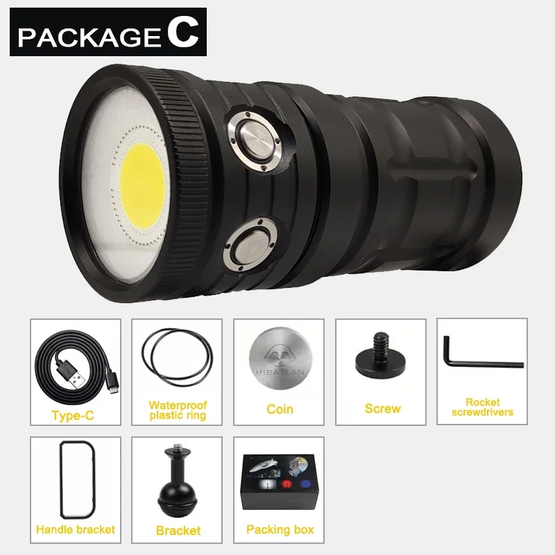 

ANTEAM Подводная лампа COB LED 18000LM IPX8 для дайвинга