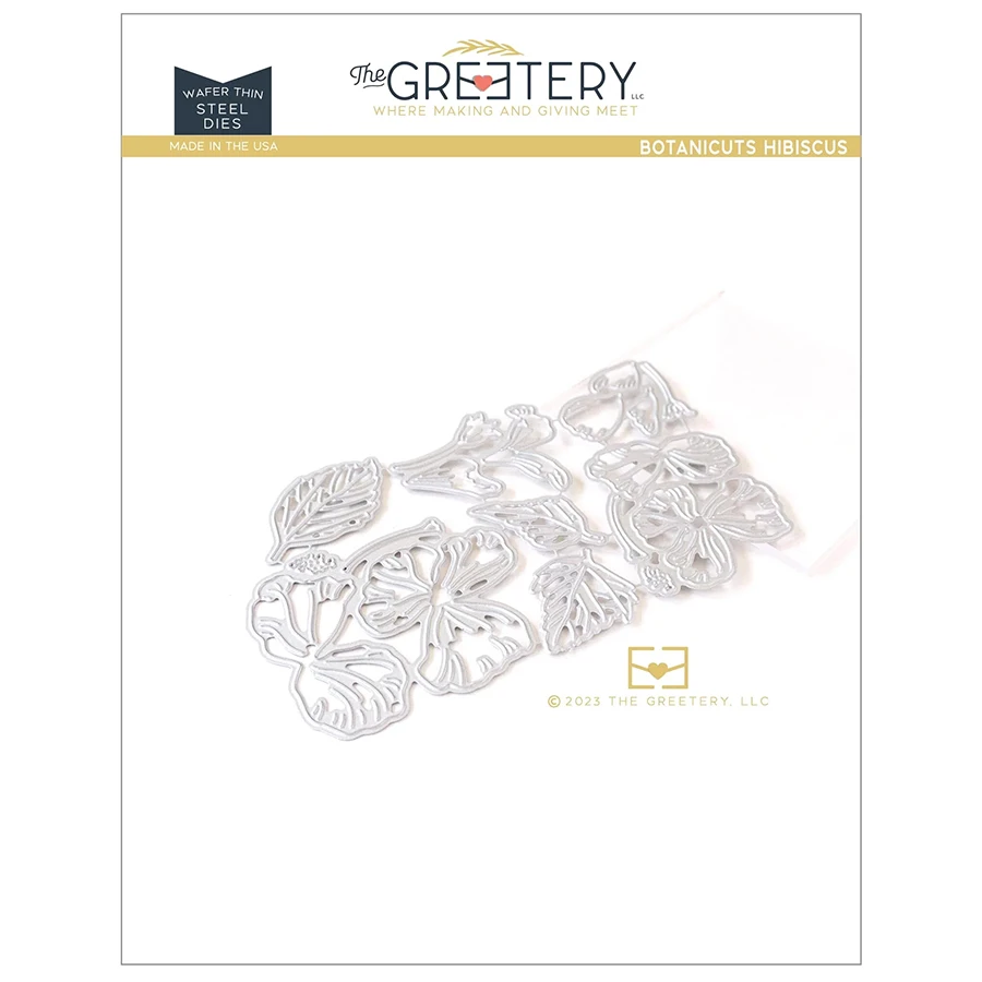 2023 AliliArts металлические Вырубные штампы растительные Гибискус Сделай Сам