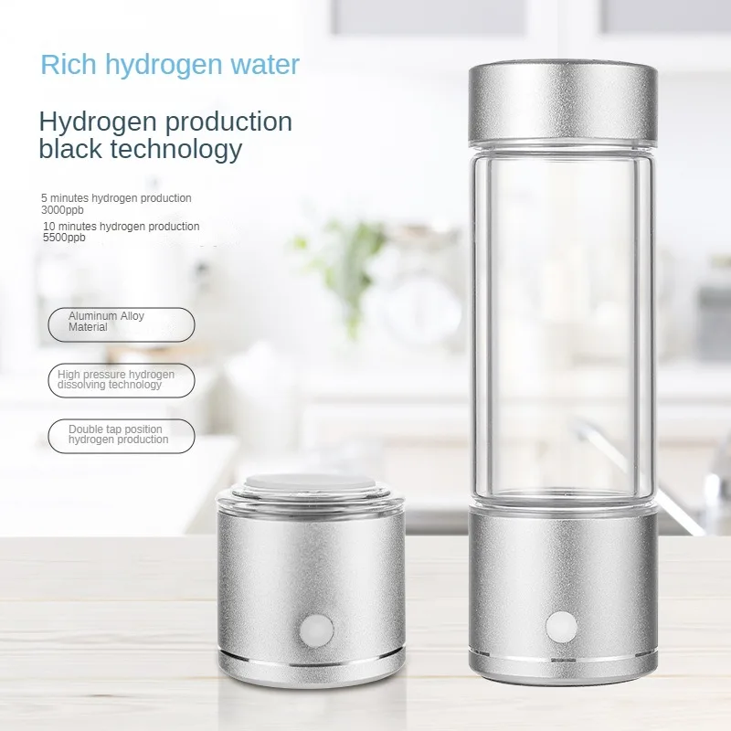 SPE/PEM High Concentration Hydrogen Rich Water Cup,Supersaturated Hydrogen Water Cup Small Molecules,Alkaline Water Cup