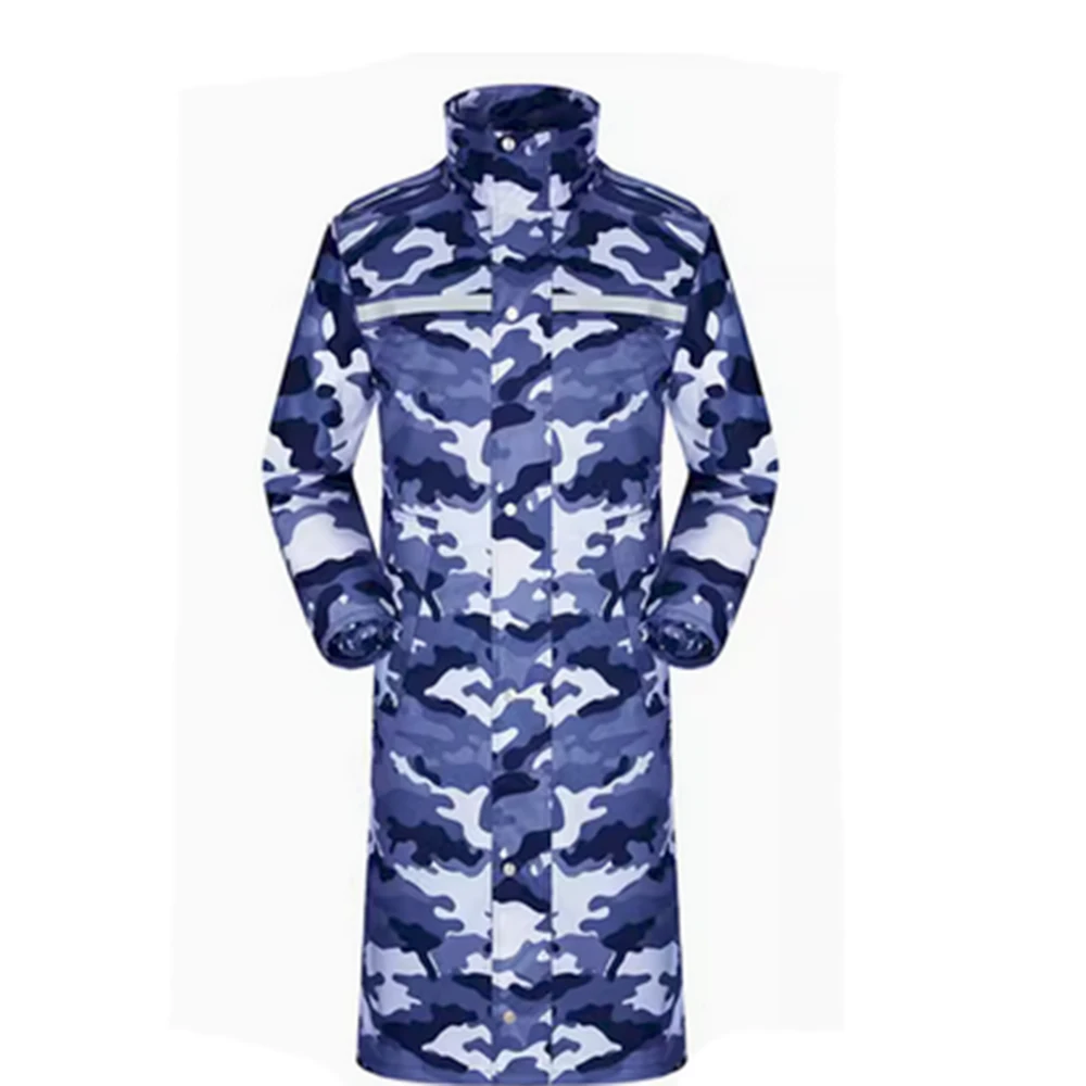Camouflage Long Waterproof Men's Rain Jacket Women's Trench Rain Coat Outdoor Impermeables Para Lluvia Mujer