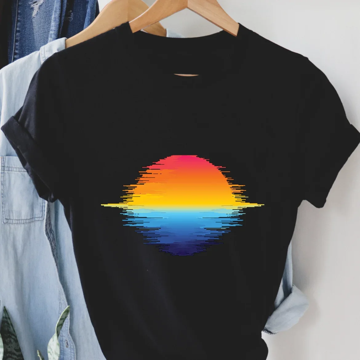 

Милая Летняя женская футболка с акварельным принтом, базовая простая Модная одежда с коротким рукавом и забавным рисунком