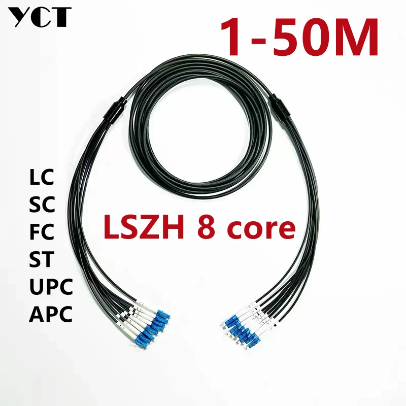 1-50 м LSZH 8-жильный бронированный патч-кабель ftth 5 0 мм FCAPC-FCAPC 8C SM Индивидуальная