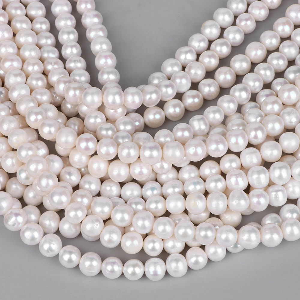 Бусины Из Натурального пресноводного жемчуга 100% Искусственный жемчуг для