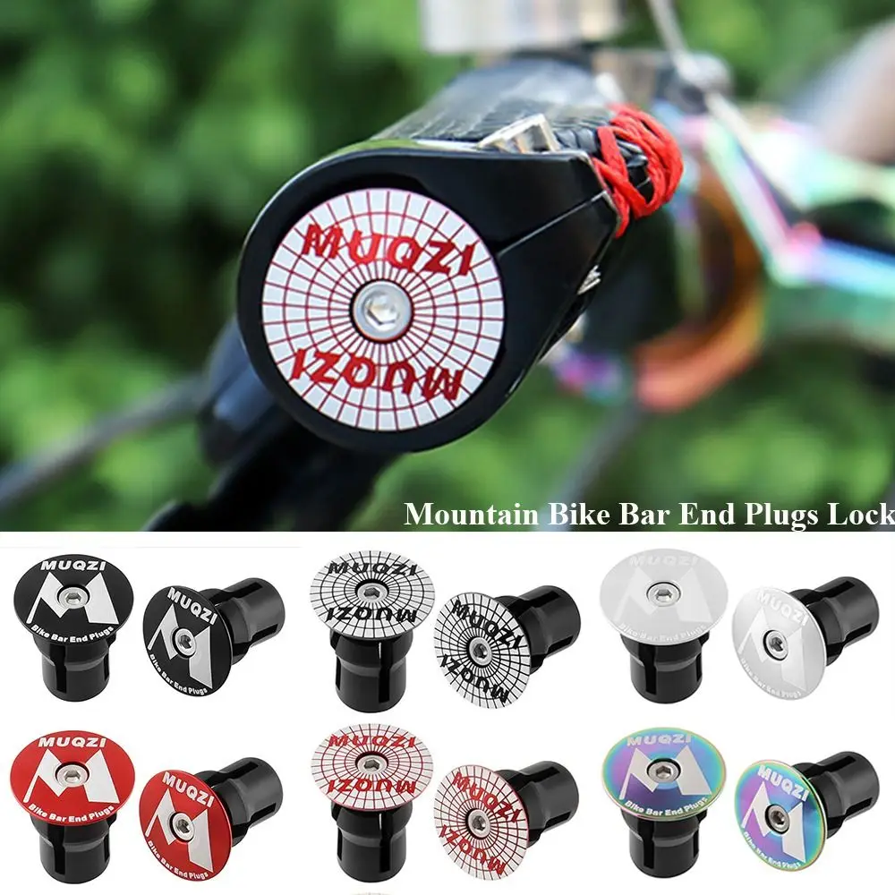 

Aluminum Alloy MTB Road Bikes Mountain Bike Bar Grip Caps Bicycle Accessories Handle Handlebar Plug End Plugs Lock