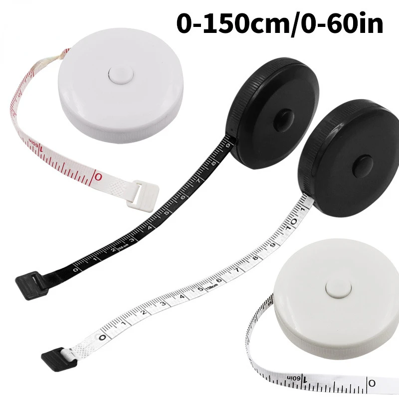 

1.5M/60Inch Sewing Tailor Tape Measure Body Measuring Ruler Soft Centimeter Meter Dual Sided Retractable Tools Sewing Tools