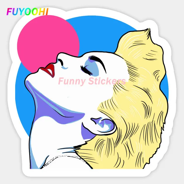 

FUYOOHI Exterior/Protection Fashion Stickers Fashion Girl True Blue Graffiti Popular Sticker for Notebook Toy Car Stickers