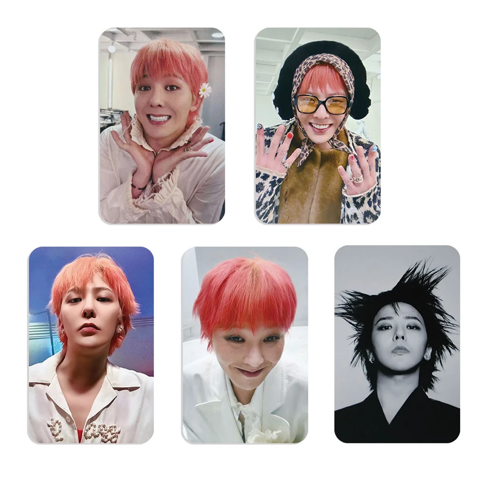 5 шт.компл. KPOP Bigbang G-DRAGON бумажные карты 600mensch альбом фотокарточка GD двусторонняя открытка K4 ломо-карты коллекция фанатов подарок (art.: 3920cd5189ead) - 3920cd5189ead