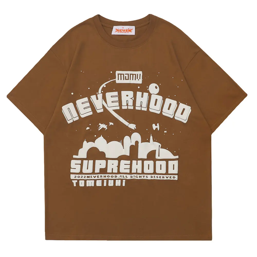 Футболка мужская оверсайз с круглым вырезом хлопок пенообразователь буквенный