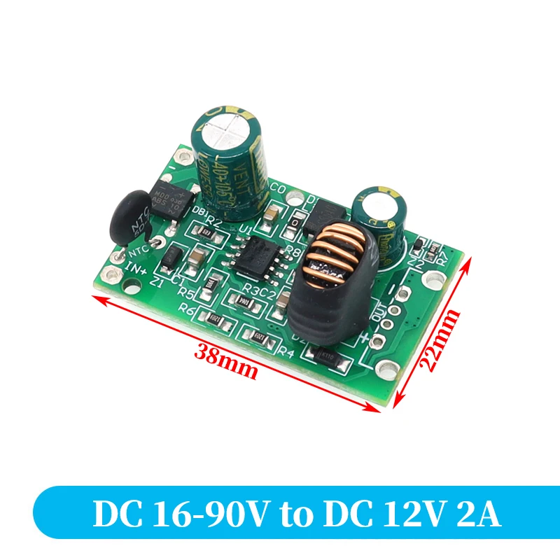 Stlxy DC-DC понижающий модуль питания 9-90В до 5В 2А