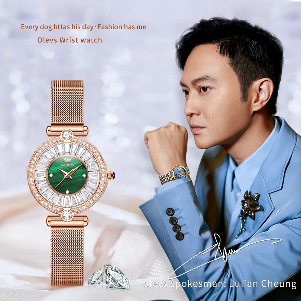 

Original OLEVS New Women's Mesh Belt Personality Quartz Watch Fashion All-Match Women's Watch