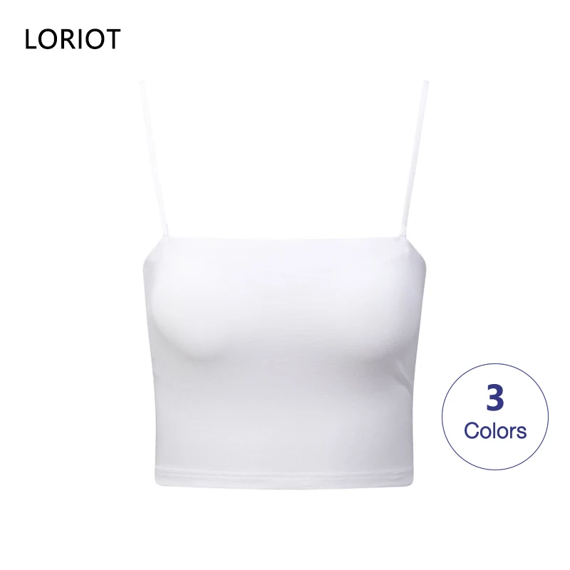 

Бюстгальтер LORIOT, майка для женщин, регулируемый кроп-топ, майка без рукавов, сексуальный Повседневный корейский стиль SA1293
