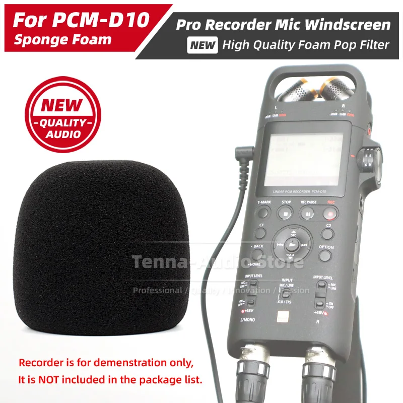 Фото Замена для SONY PCM D10 PCM-D10, записывающее устройство, ветровое стекло, микрофон, пенопластовый экран, губка, ветрозащитный микрофон Mike, антипоп-фильтр №1