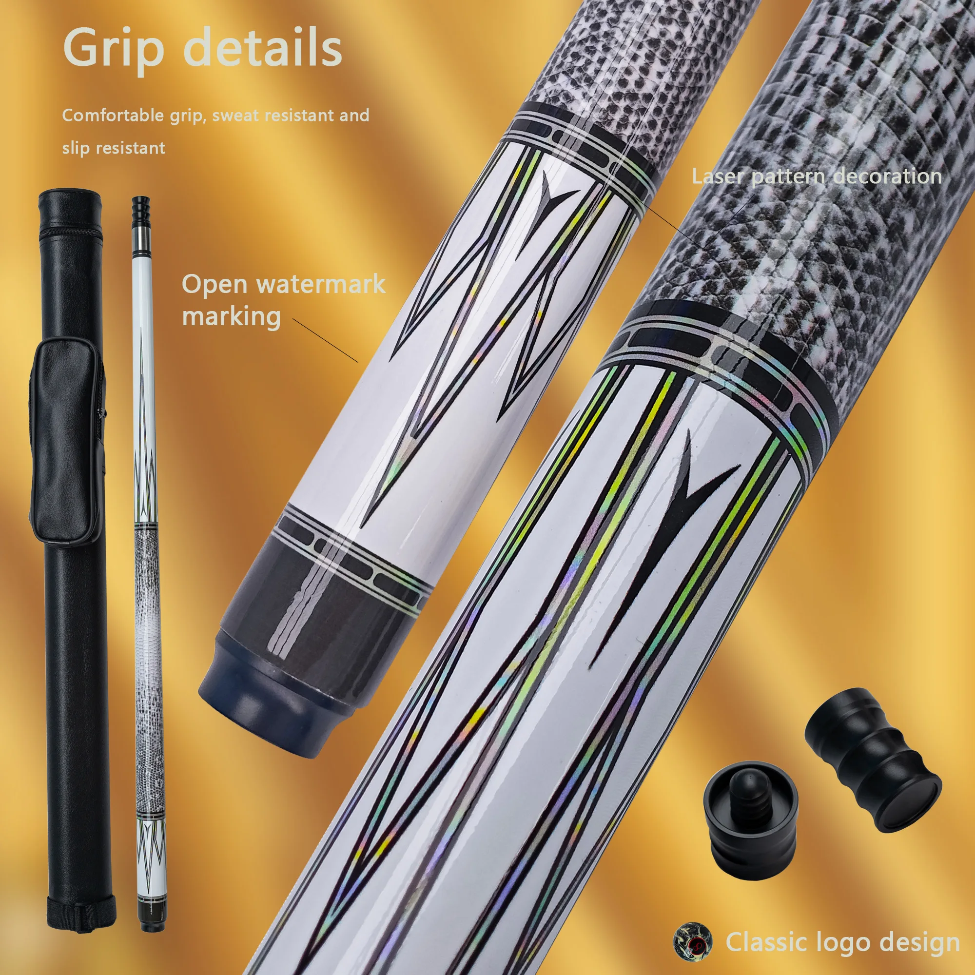 Профессиональный композитный карбоновый бильярдный кий для американского