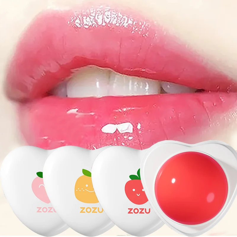 

Fruit Flavor Lip Balm Natural Moisturizing Anti-Cracking Petroleum Jelly Strawberry Peach Lip Balm Lipstick Base Korean Cosmetic