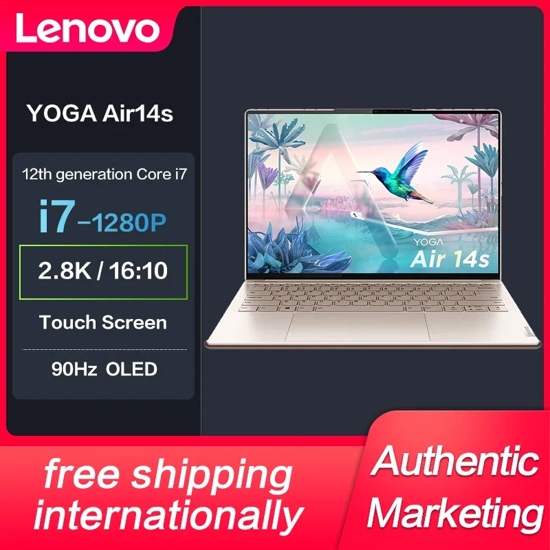 

Новый ноутбук Lenovo YOGA Air14s Intel Core i7-1280P 14 дюймов 2,8 K сенсорный экран 90 Гц OLED