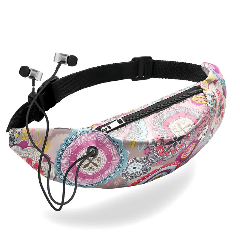 

Fashion Belt Bags Mountaineering Mobile Phone Bag 3D Colorful Print Waist bag Men Women Fanny Packs Hip Running bag
