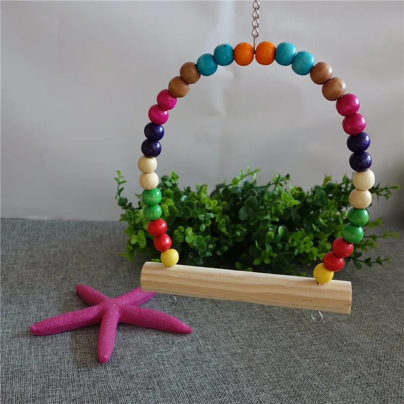 Набор игрушек для птиц качели искусственные игрушки Маленький Попугай подвесной