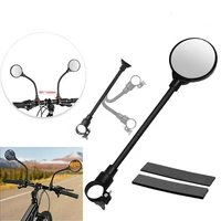 12x pcs long bicycle rearview handlebar mirrors %c2%b0 for mountain road bike motorcycle bendable hose convex rearview mirror