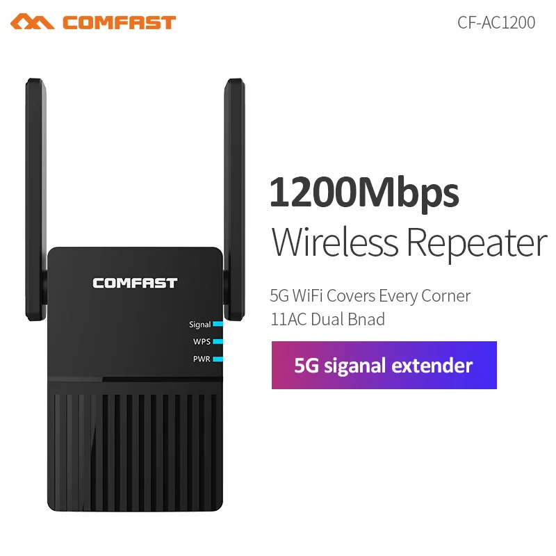 

AC1200 двухдиапазонный 2,4 + 5,8 GhzWireless WiFi ретранслятор 1200 Мбит/с усилитель сигнала WiFi усилитель 802.11AC точка доступа