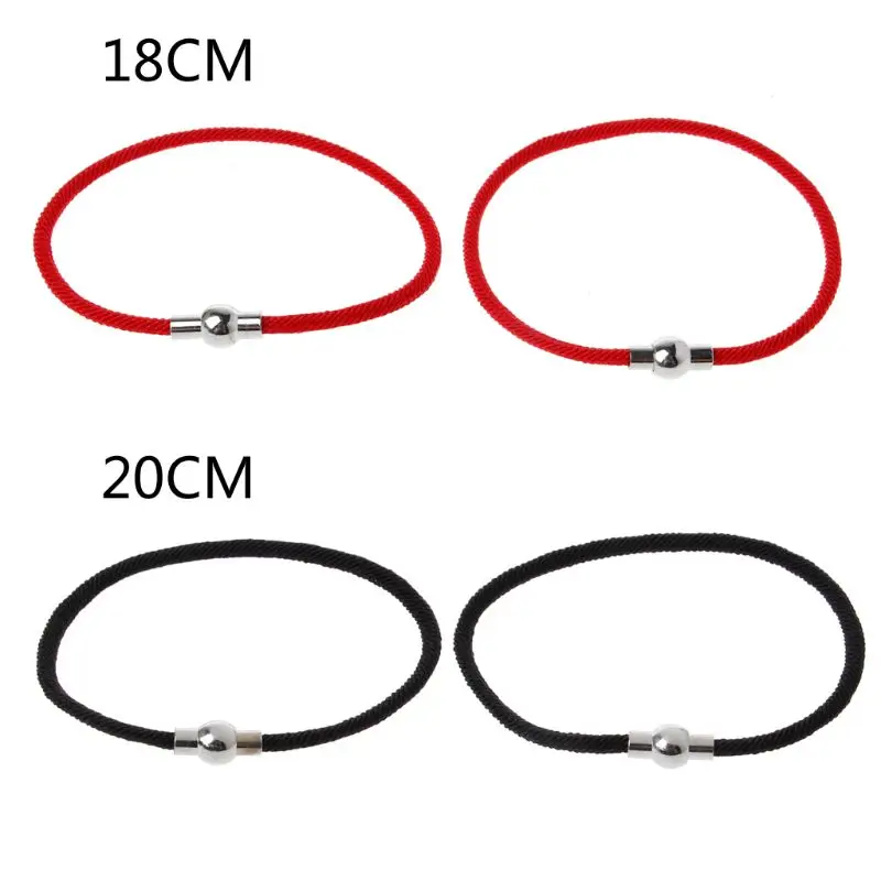 

41XF Lucky Red Black String Bracelet with Clasp Kabbalah Bracelet Friendship Jewelry Decoration Gift for Women Men
