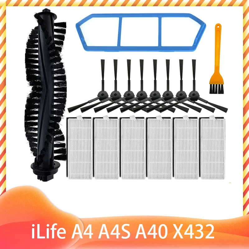 

Household Washable Replace Rolling Side Brush Heap Filter for Chuwi iLIFE A4 A40 X432 Robot Vacuum Cleaner Spare Accessories