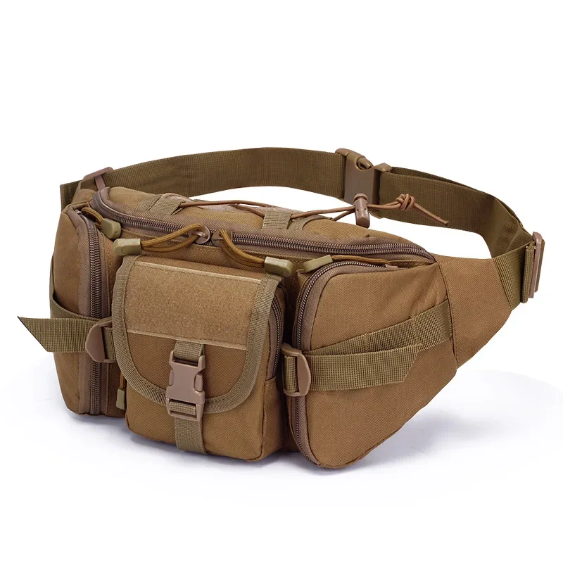 

Military Fan Bag Tactical Waist Bag Sports Outdoor Large-Capacity Waterproof Riding Travel Running Multi-Function Chest Bag