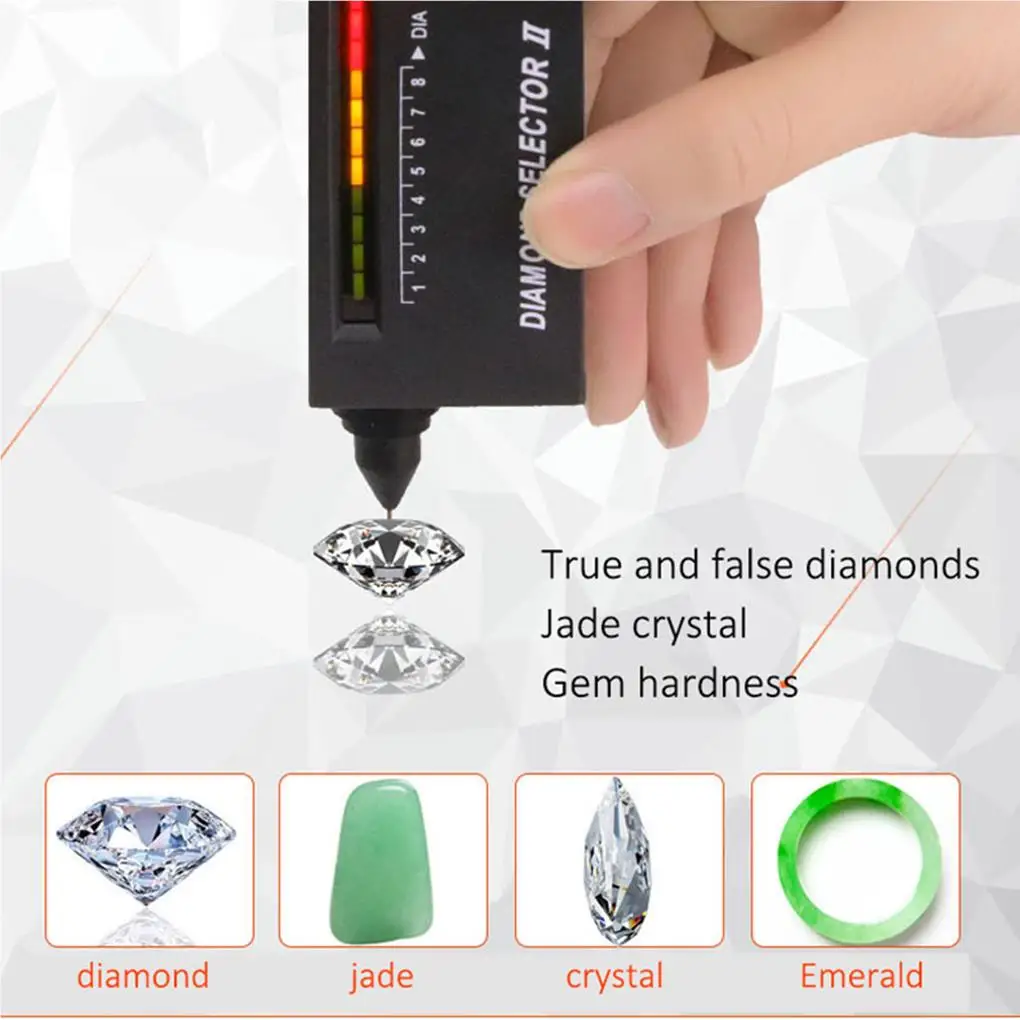 

Crystal Tester Practical LED Indicator High Accuracy Professional Simple Operation Jewelry Selector Hardness Tester Pen